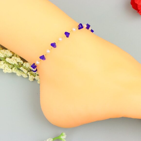 "Handmade Anklet – A Stylish Choice for Women, Thoughtful Gift Idea, EVCH1388 - Picture 2 of 12